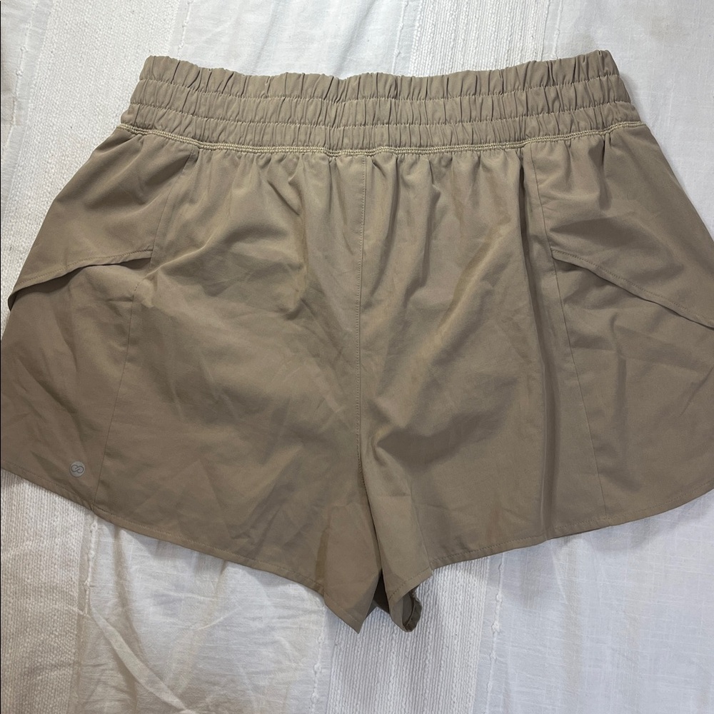 Calia Women's Athletic Tan Shorts - Picture 3 of 4